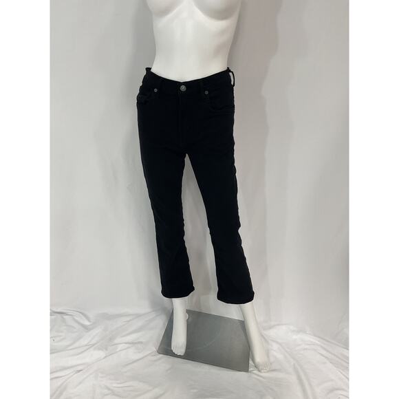 Citizens Of Humanity 'Isola' Black High Rise Cropped Bootcut Denim Jeans Size 26 - Picture 2 of 5
